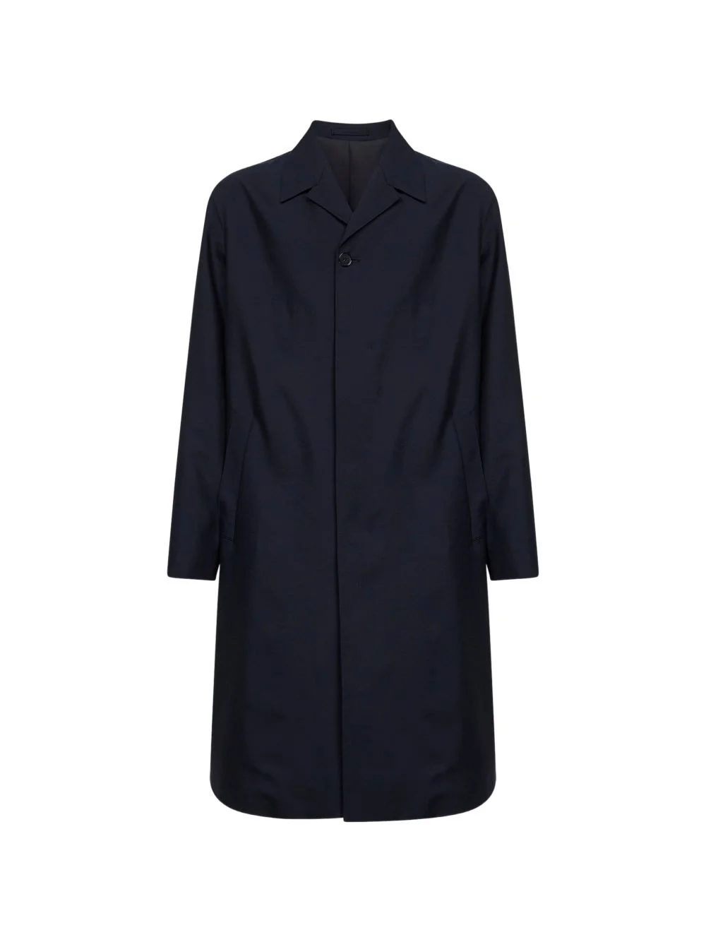 lapel button coat - 1