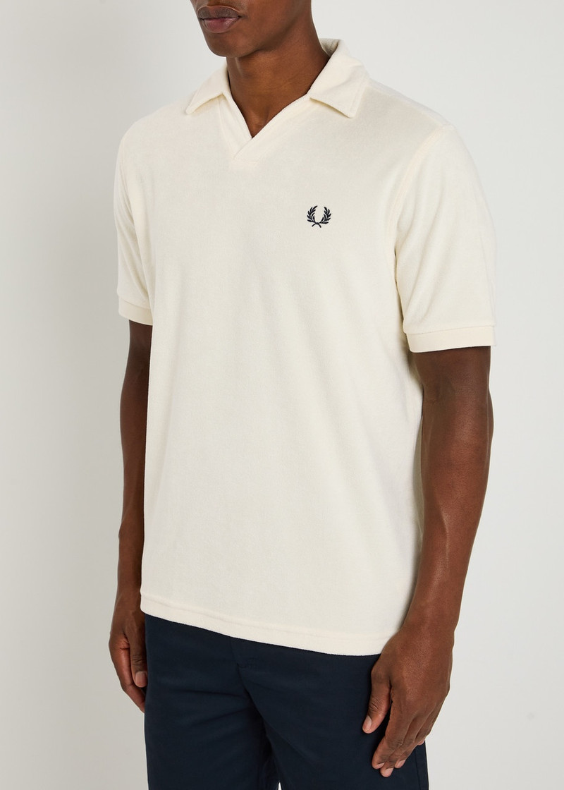 Fred Perry Fred Perry Logo-embroidered Towelling Cotton-blend Polo Shirt outlook