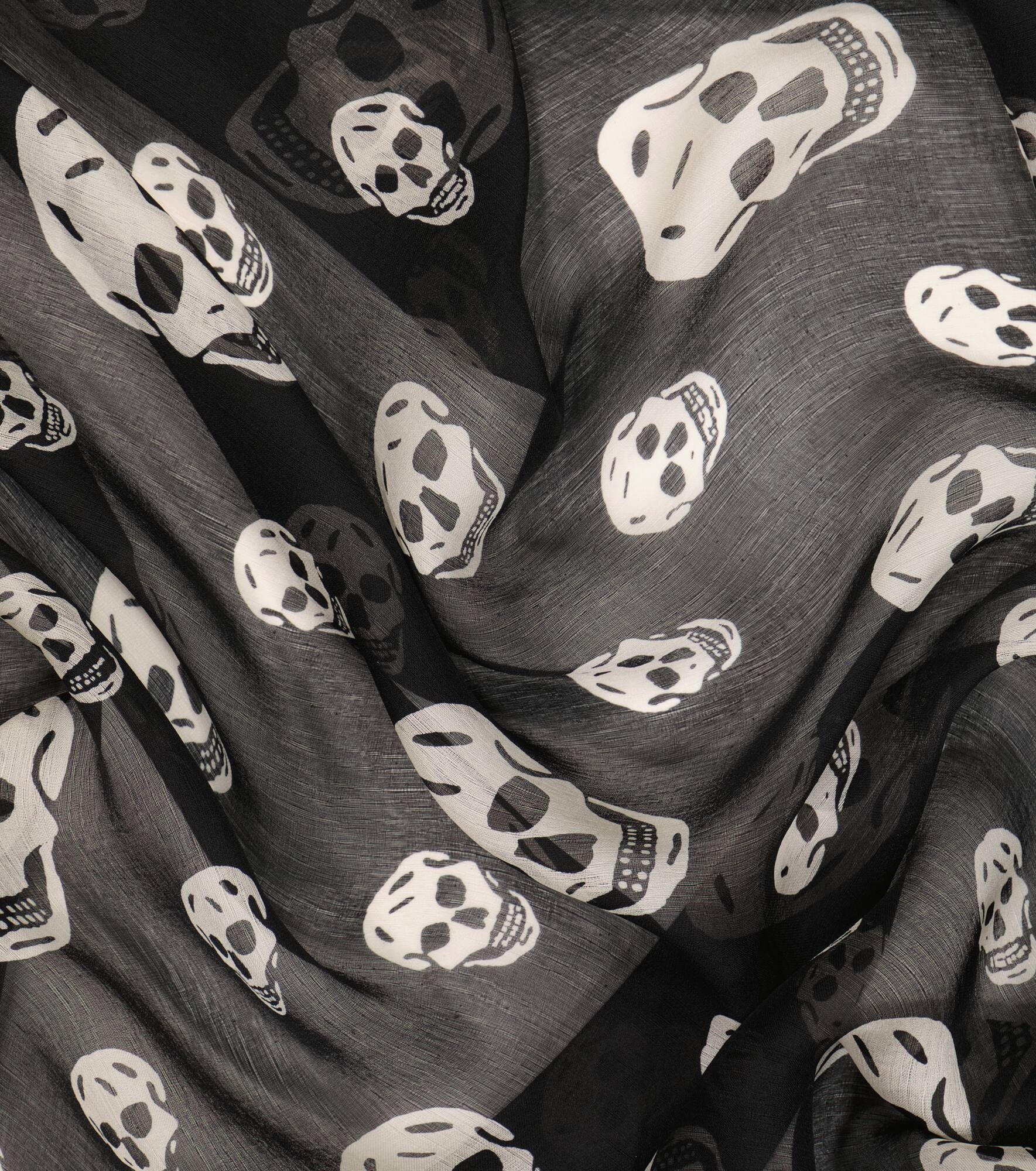 Printed silk scarf - 4
