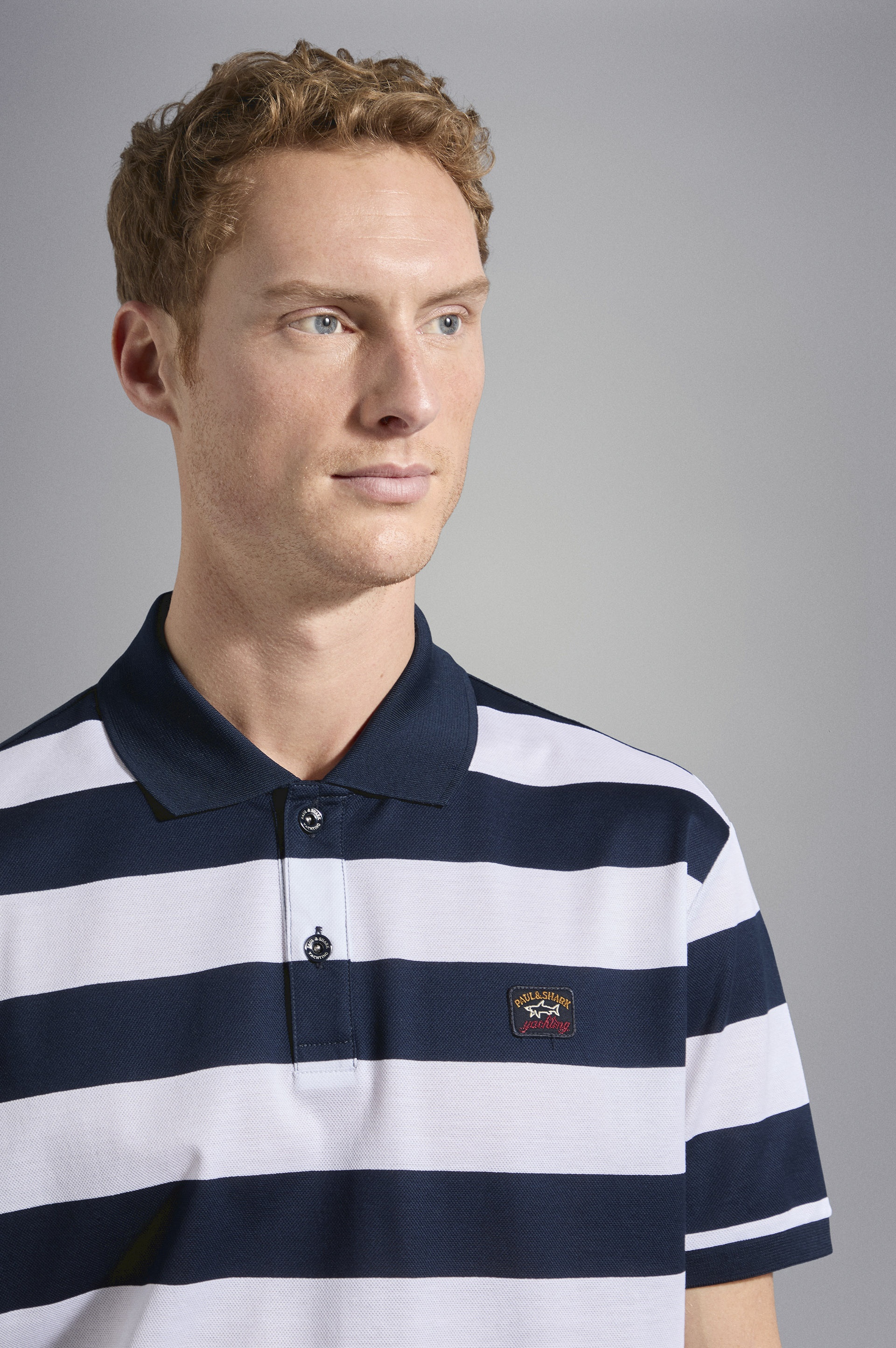 COTTON PIQUÉ POLO WITH ICONIC BADGE - 4