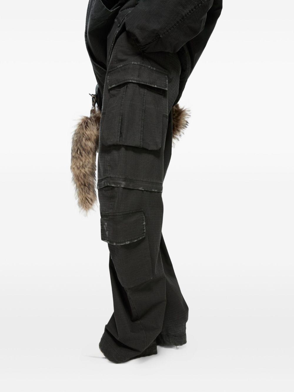 cargo palazzo trousers - 4