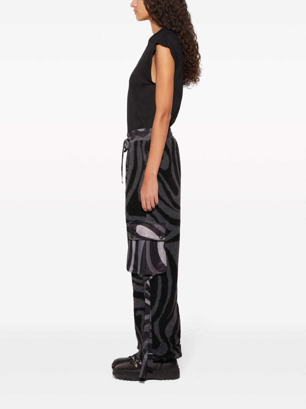 Marmo-print track pants - 3