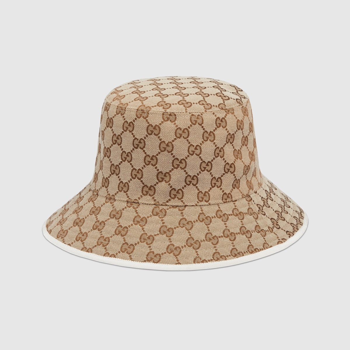 GG canvas and stirrup print reversible hat - 1