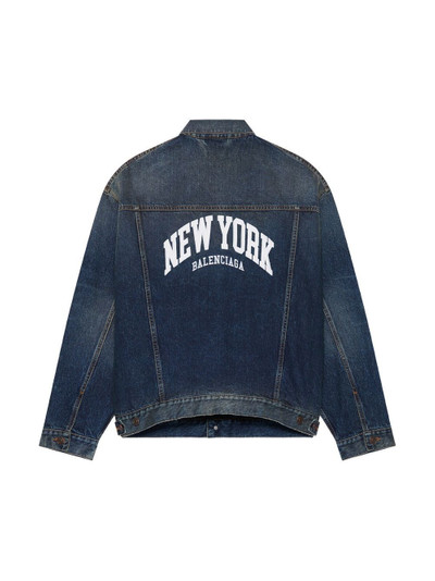 BALENCIAGA Cities New York denim jacket outlook