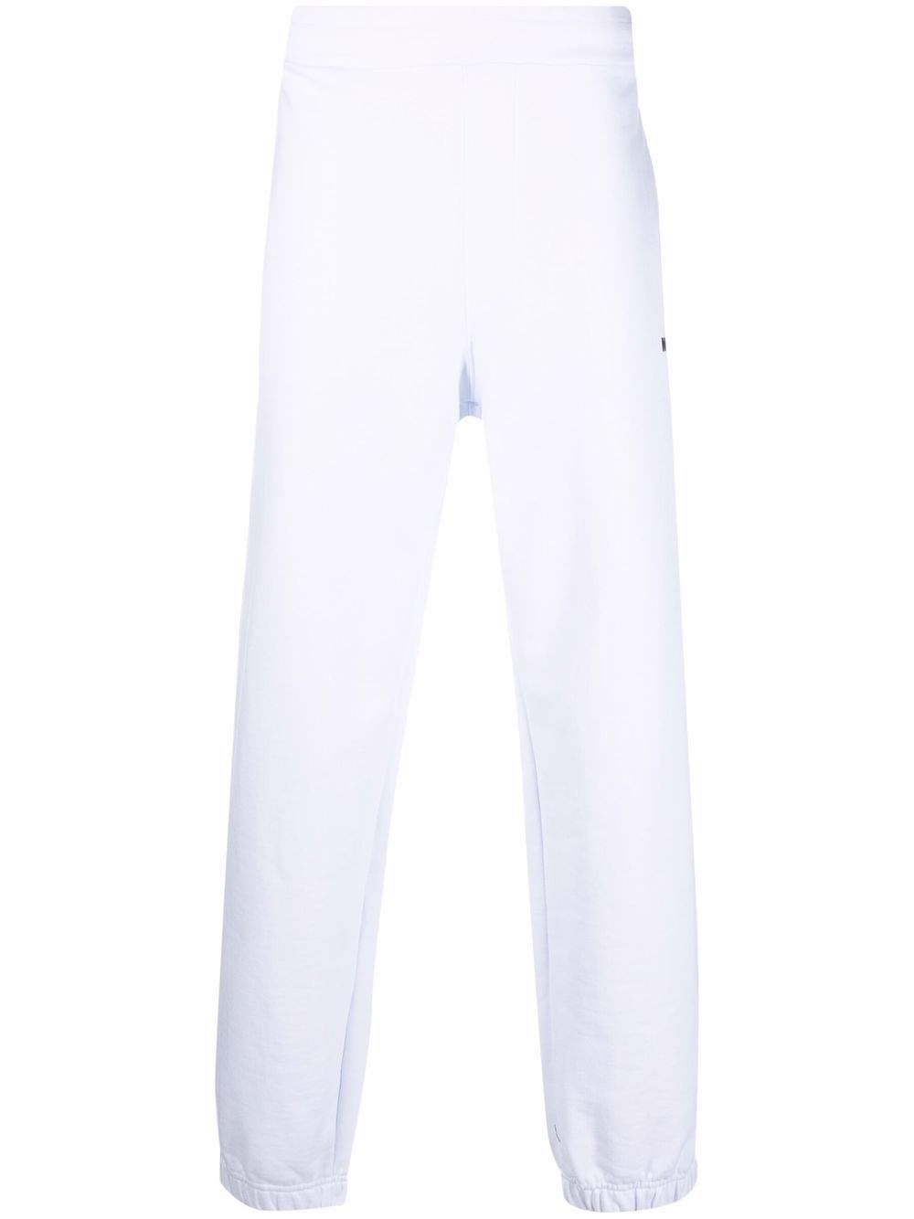 logo-print tapered cotton joggers - 1