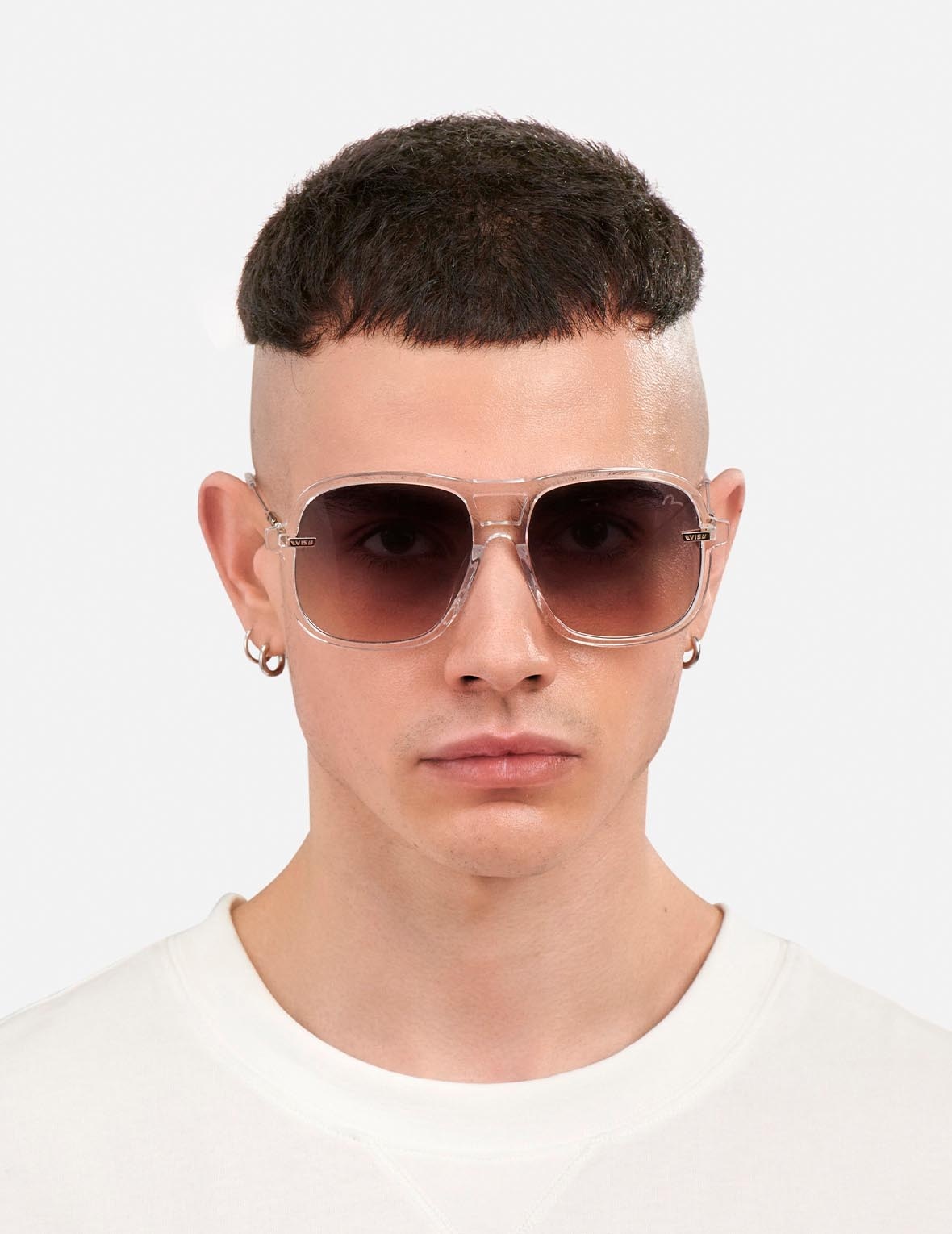 DOUBLE BRIDGE OVERSIZED SUNGLASSES - 2