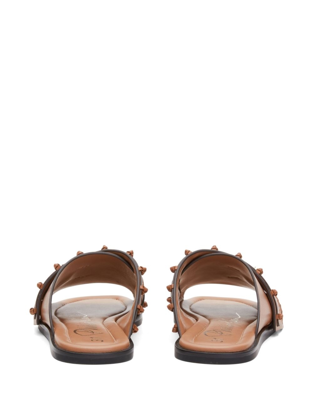 leather crossover sandals - 3
