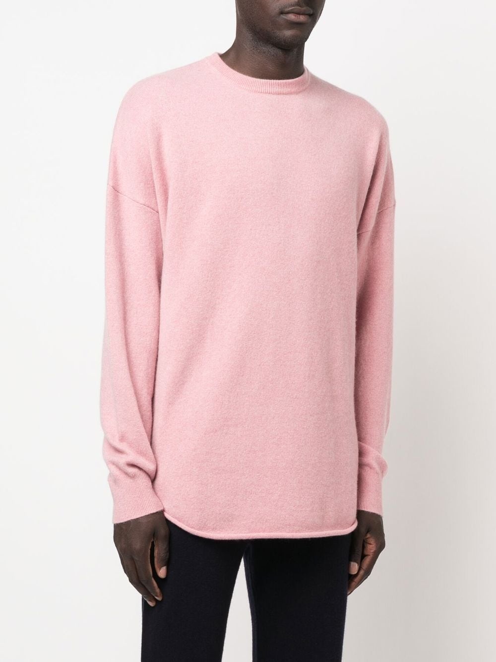 fine-knit crewneck jumper - 3