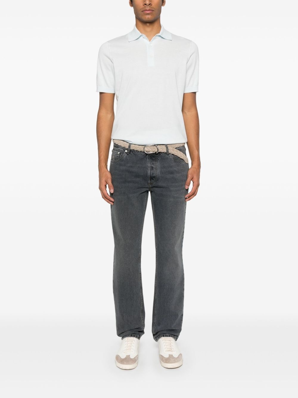fine-knit polo shirt - 2