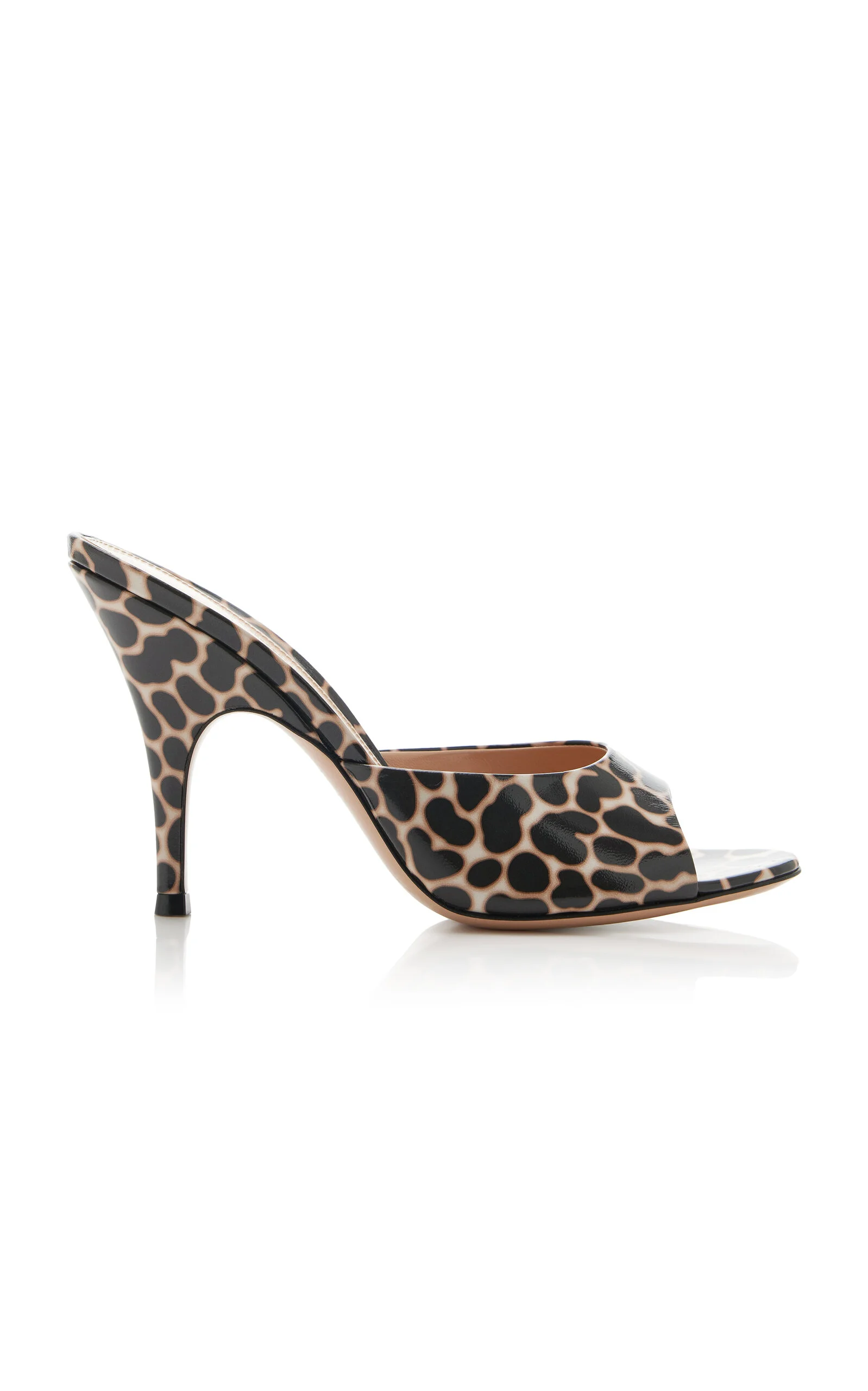 Printed Leather Mules animal - 1