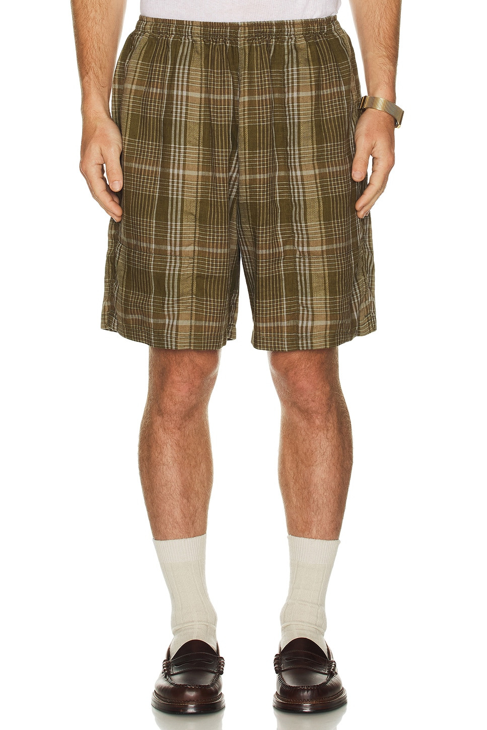 Gym Shorts Mesh Plaid - 4