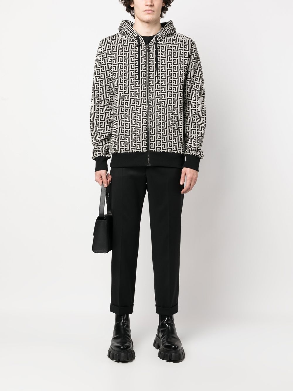 mid-rise cropped trousers - 4