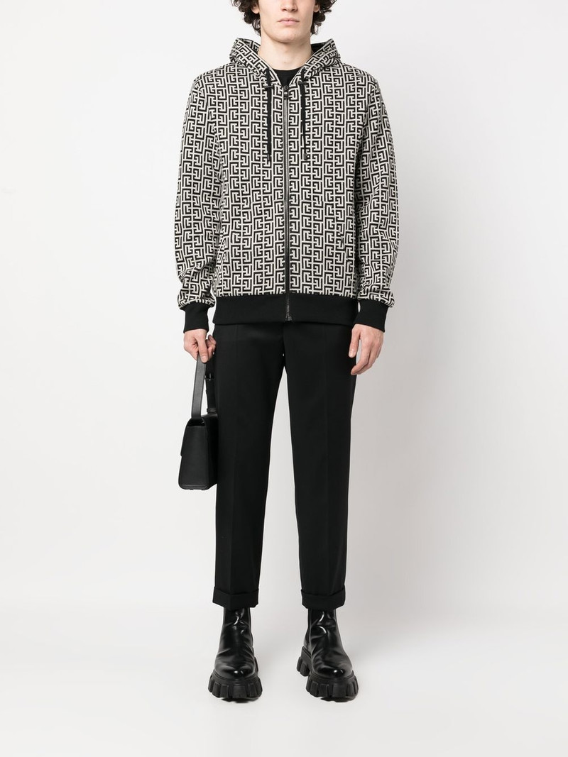 Balmain mid-rise cropped trousers outlook