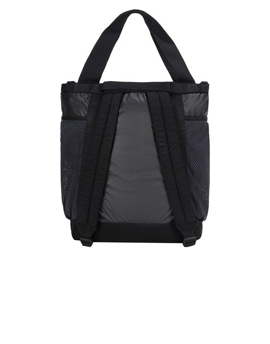 91070 MUSSOLA GOMMATA CANVAS, GARMENT DYED BLACK - 2