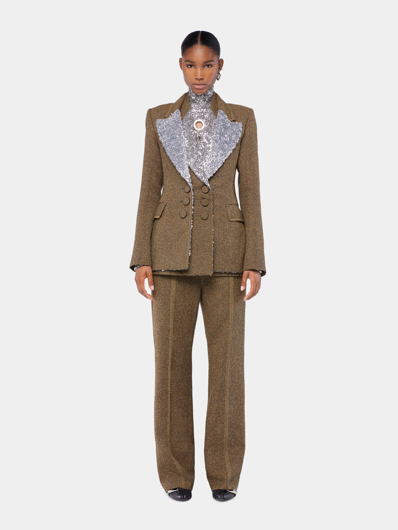 rabanne TAILORED TROUSERS IN WOOL outlook