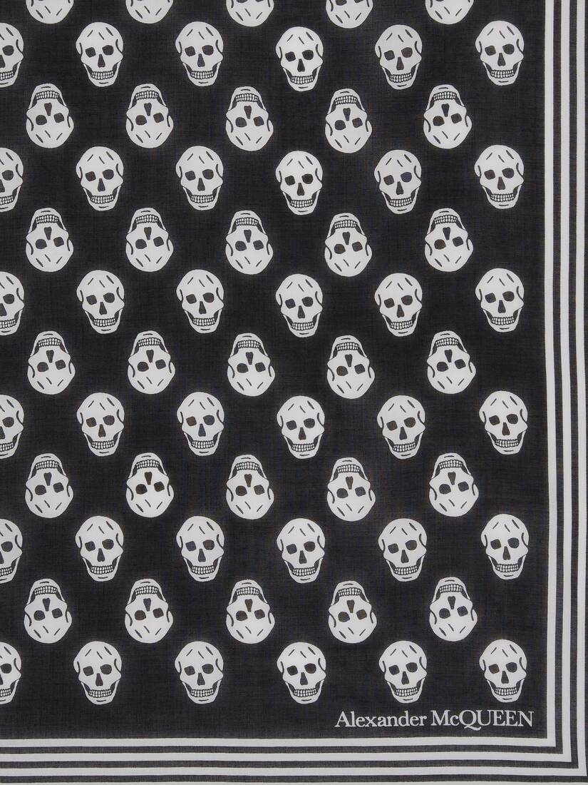 Women's Biker Skull Scarf in Black - 3