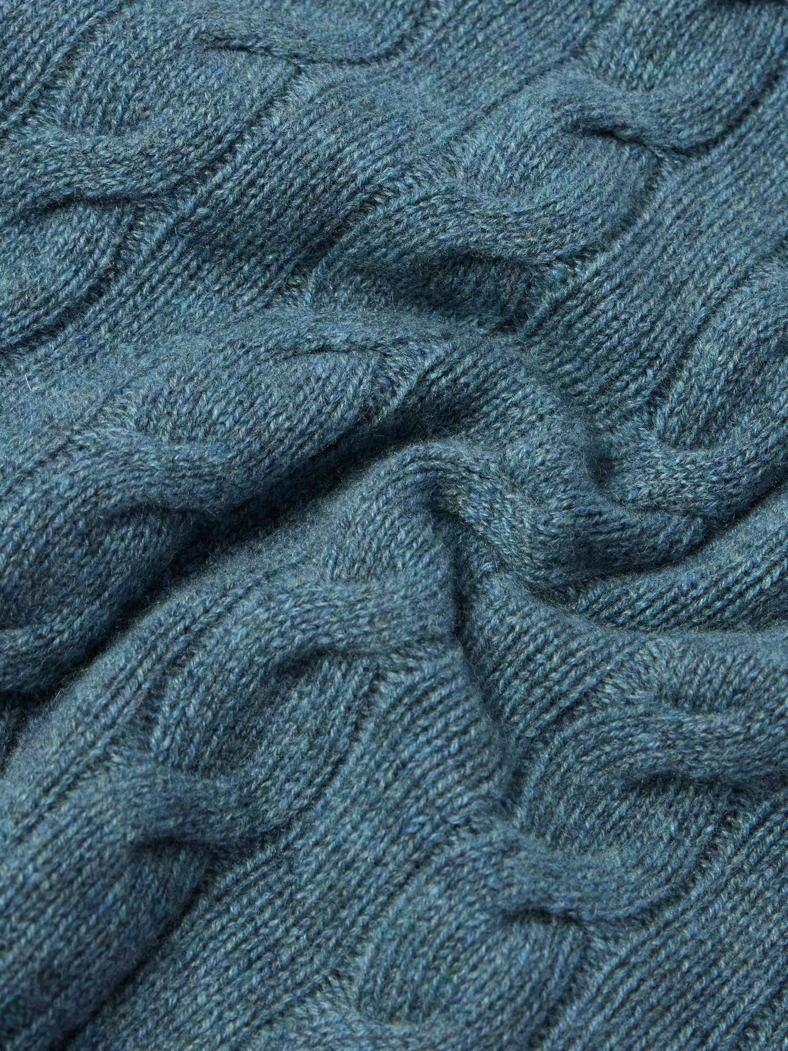 Cable-Knit Cashmere Sweater - 5
