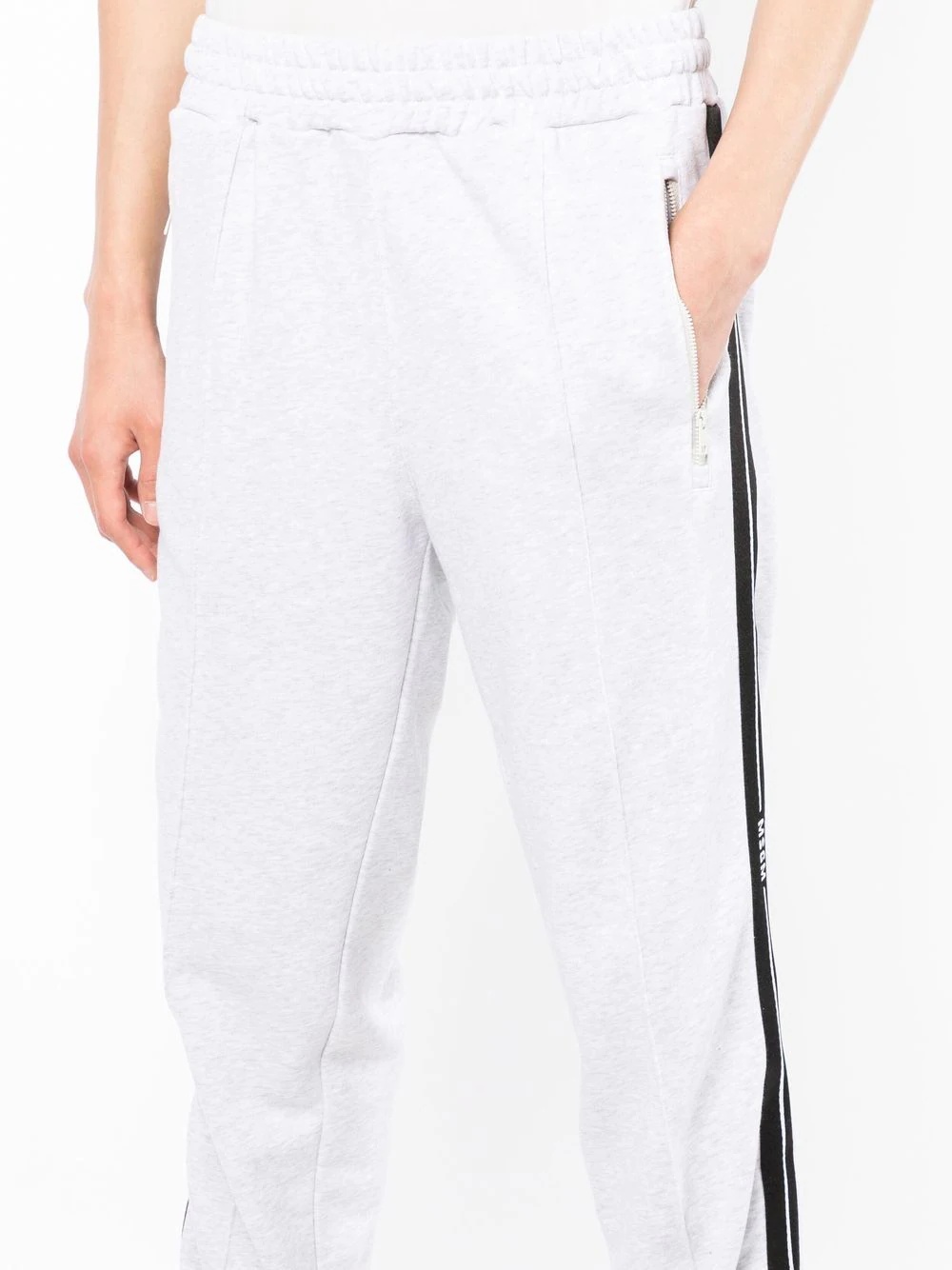 logo side-stripe track trousers - 5