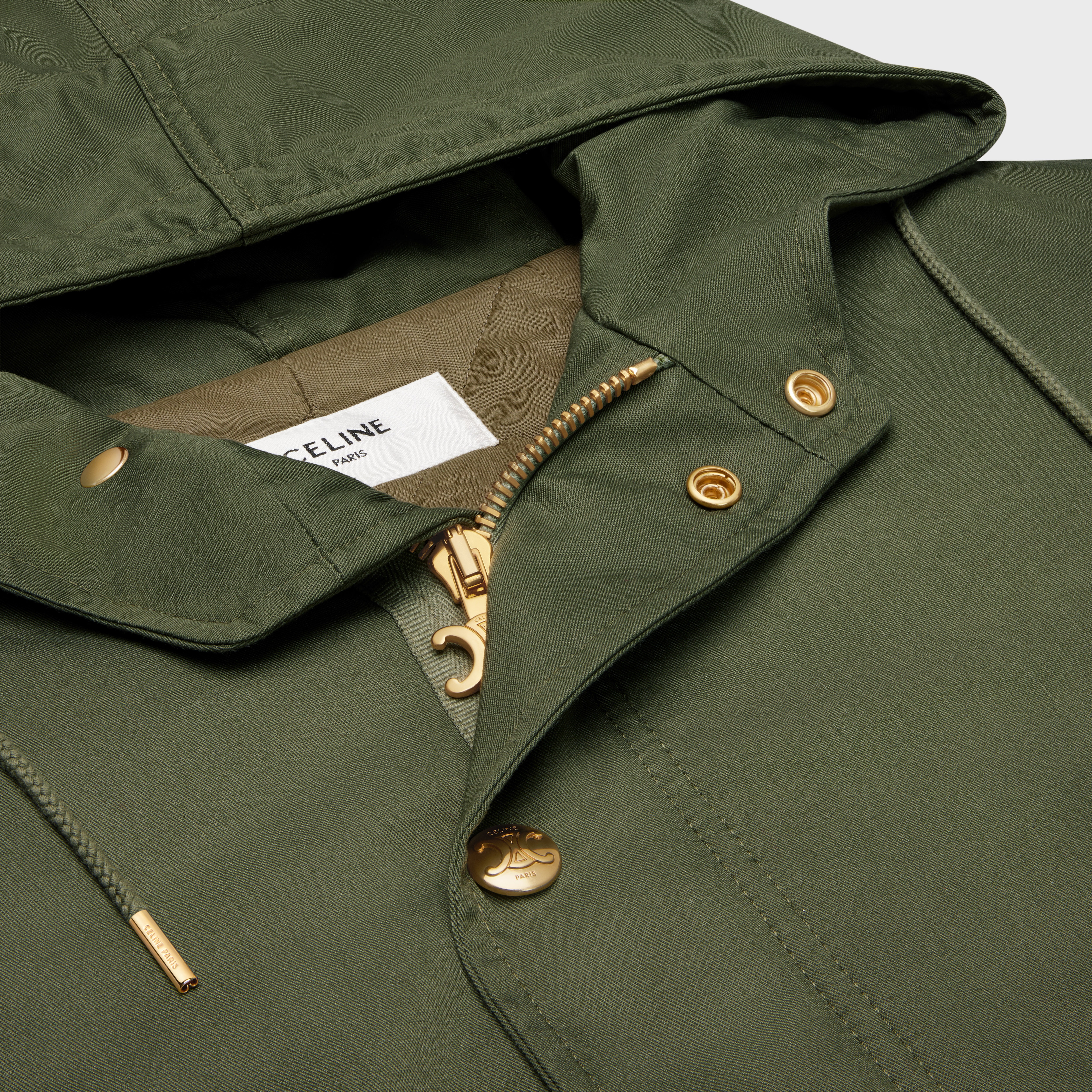 military parka in technical cotton - 3