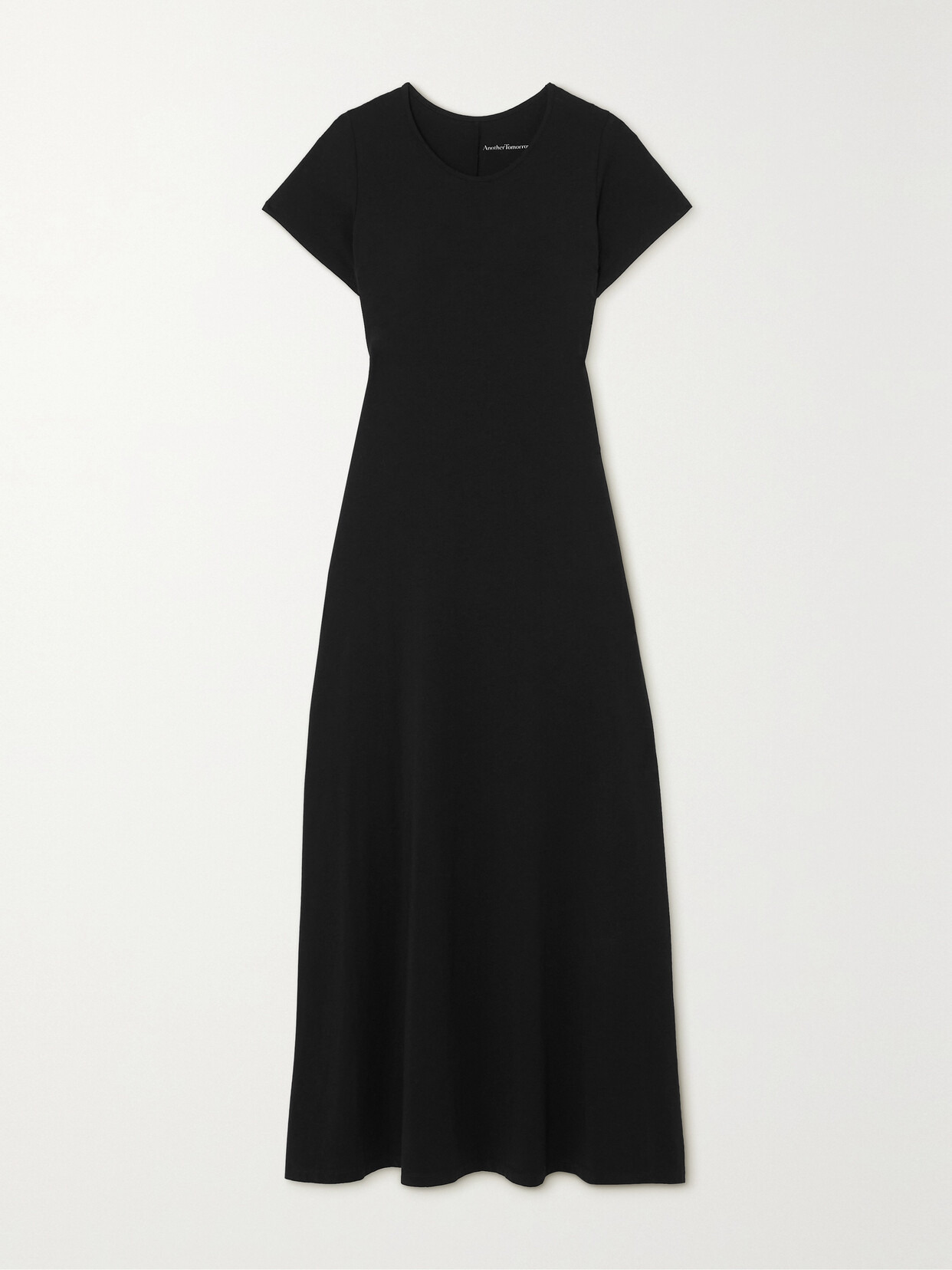 + Net Sustain Fitted Tee Organic Cotton And Tencel Lyocell-blend Jersey Midi Dress - 1