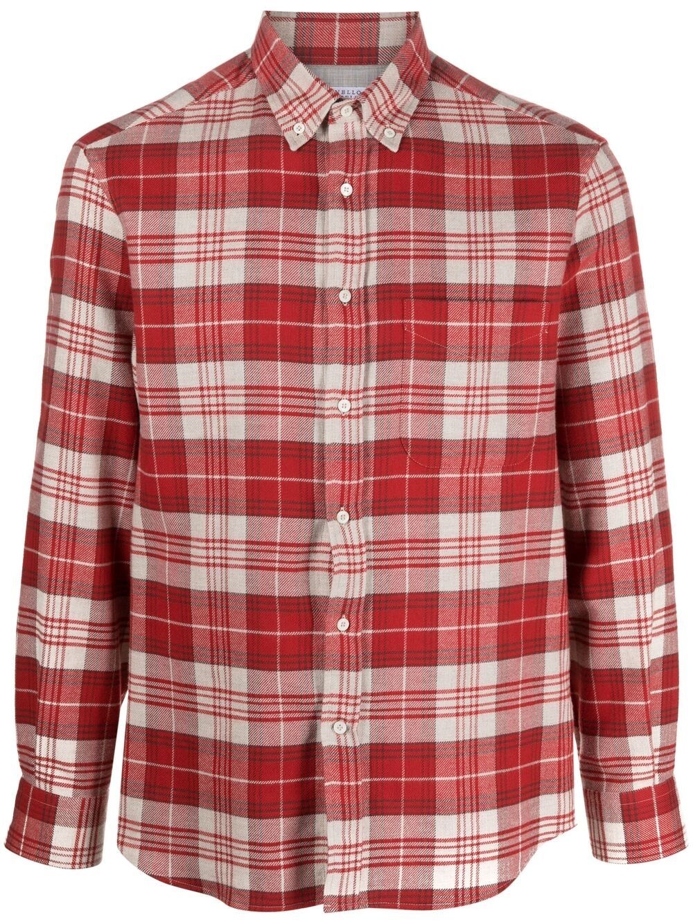 checked cotton shirt - 1