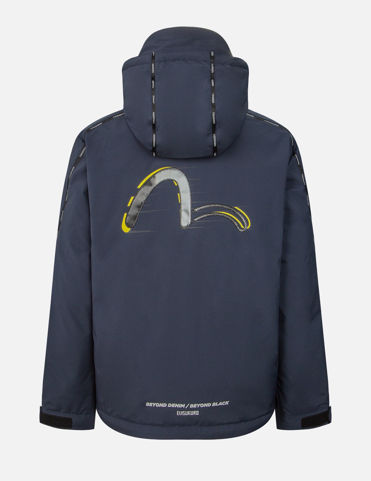 Moving Seagull PVC Patch Hooded Down Jacket - 2