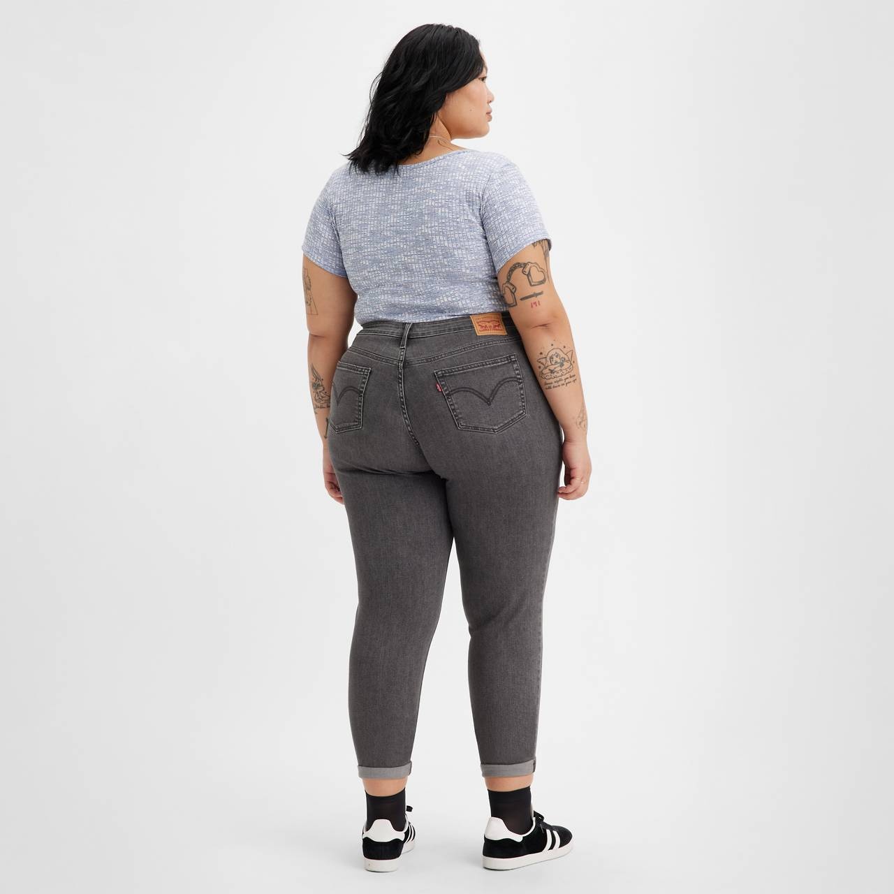 BOYFRIEND WOMEN'S JEANS (PLUS SIZE) - 4
