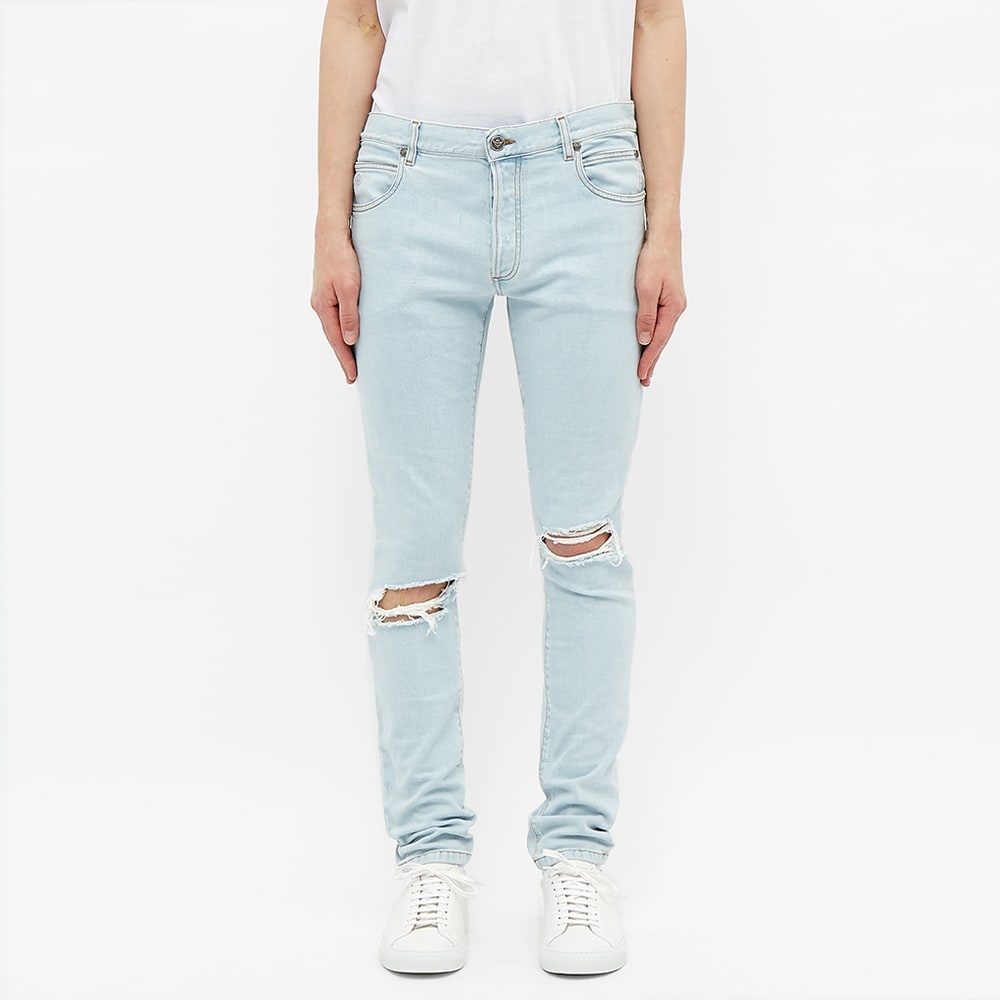 Balmain Slim Distressed Jean - 4