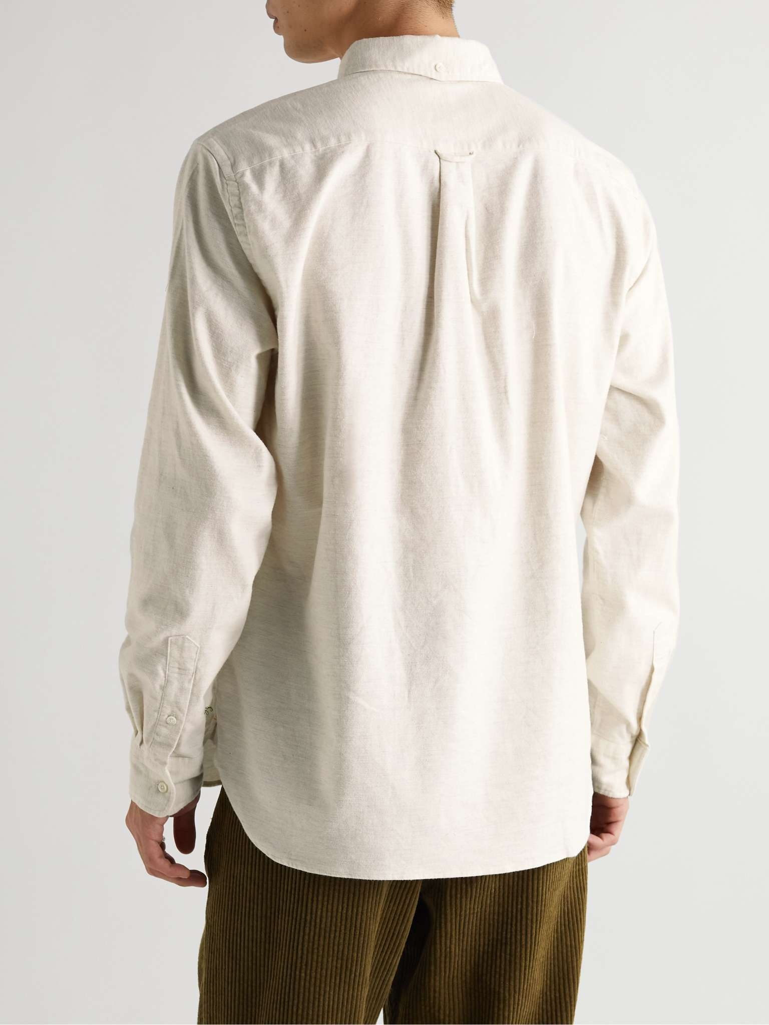 Button-Down Collar Cotton-Flannel Shirt - 4
