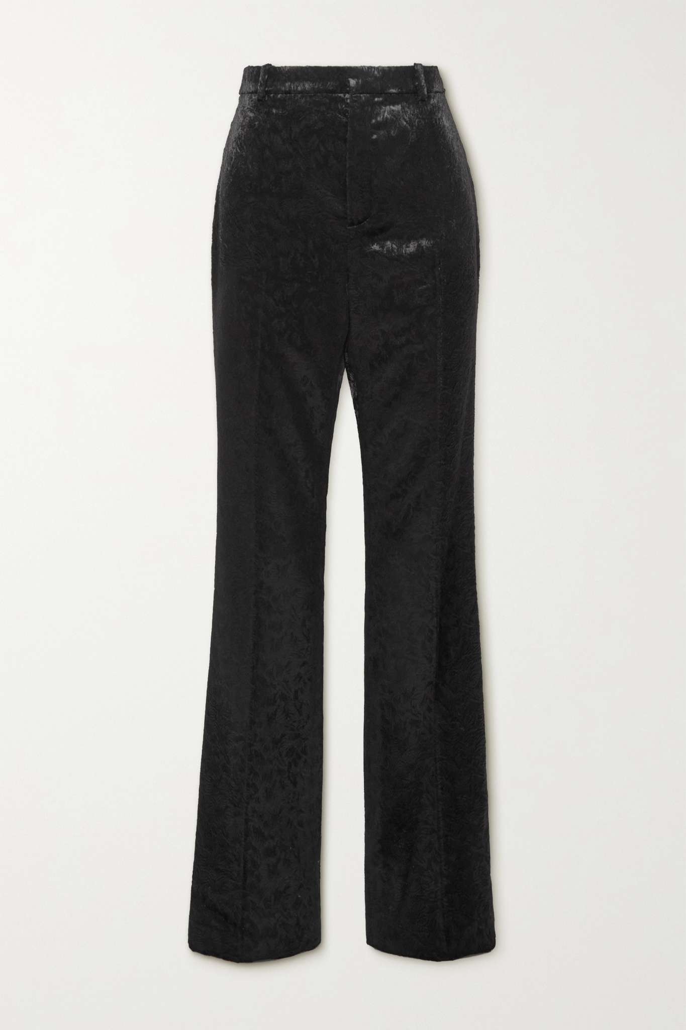 Straight-leg velvet pants - 1