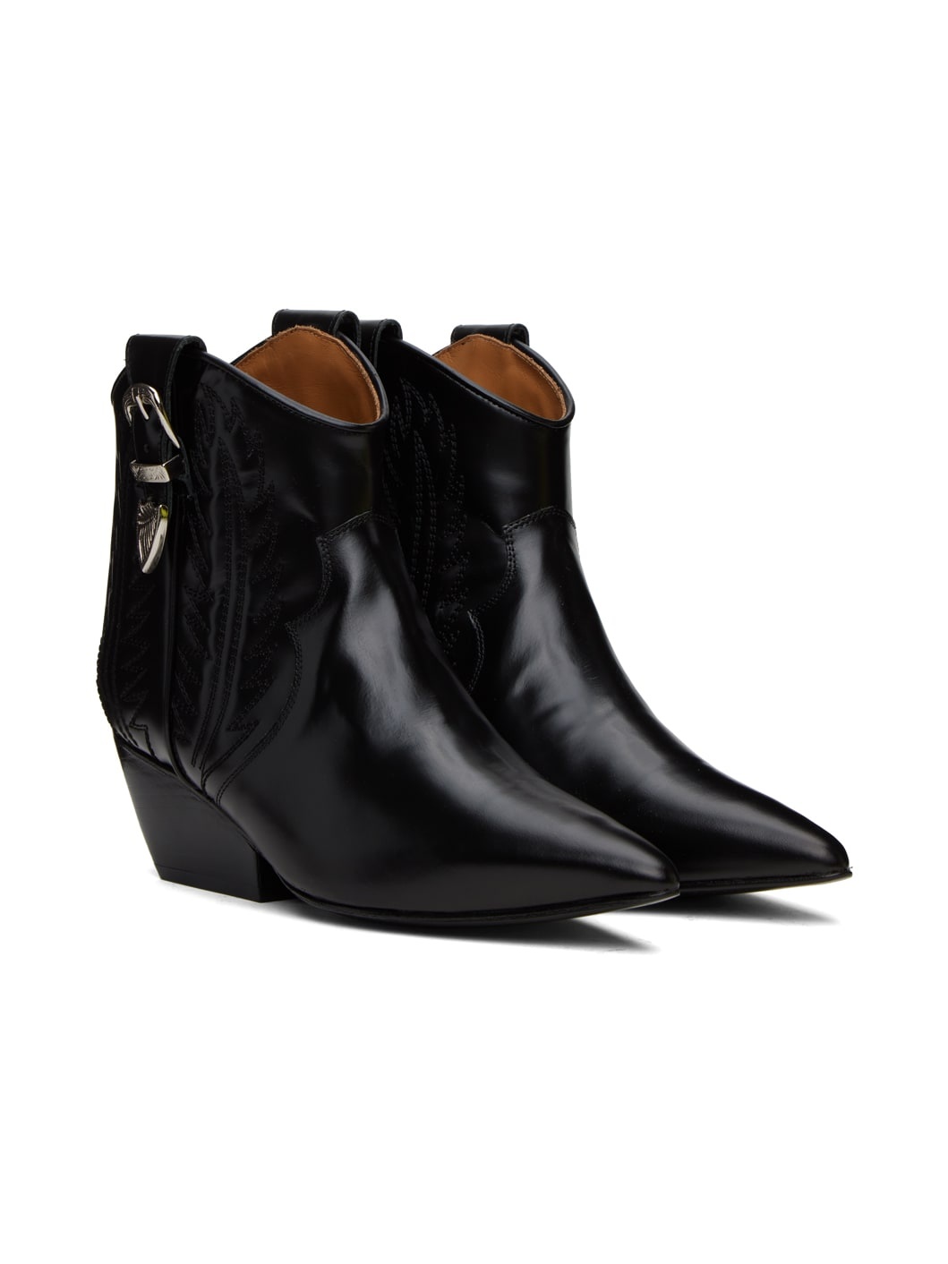 Black Polido Ankle Boots - 4