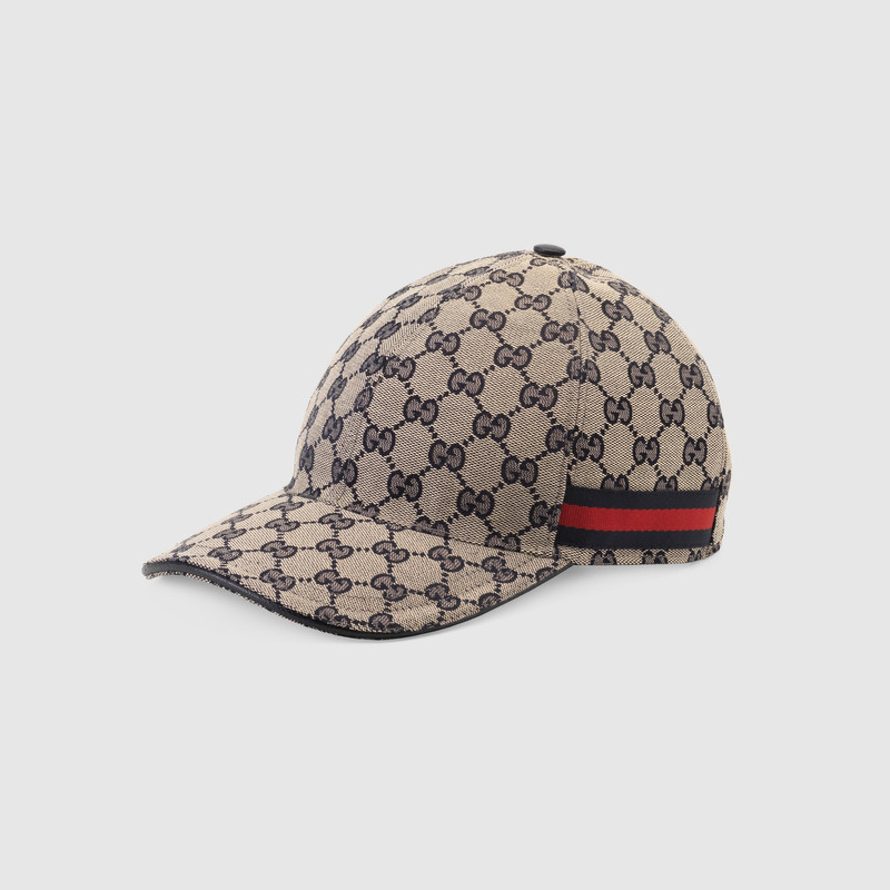 GUCCI Original GG canvas baseball hat with Web - 6968454HAQQ4068