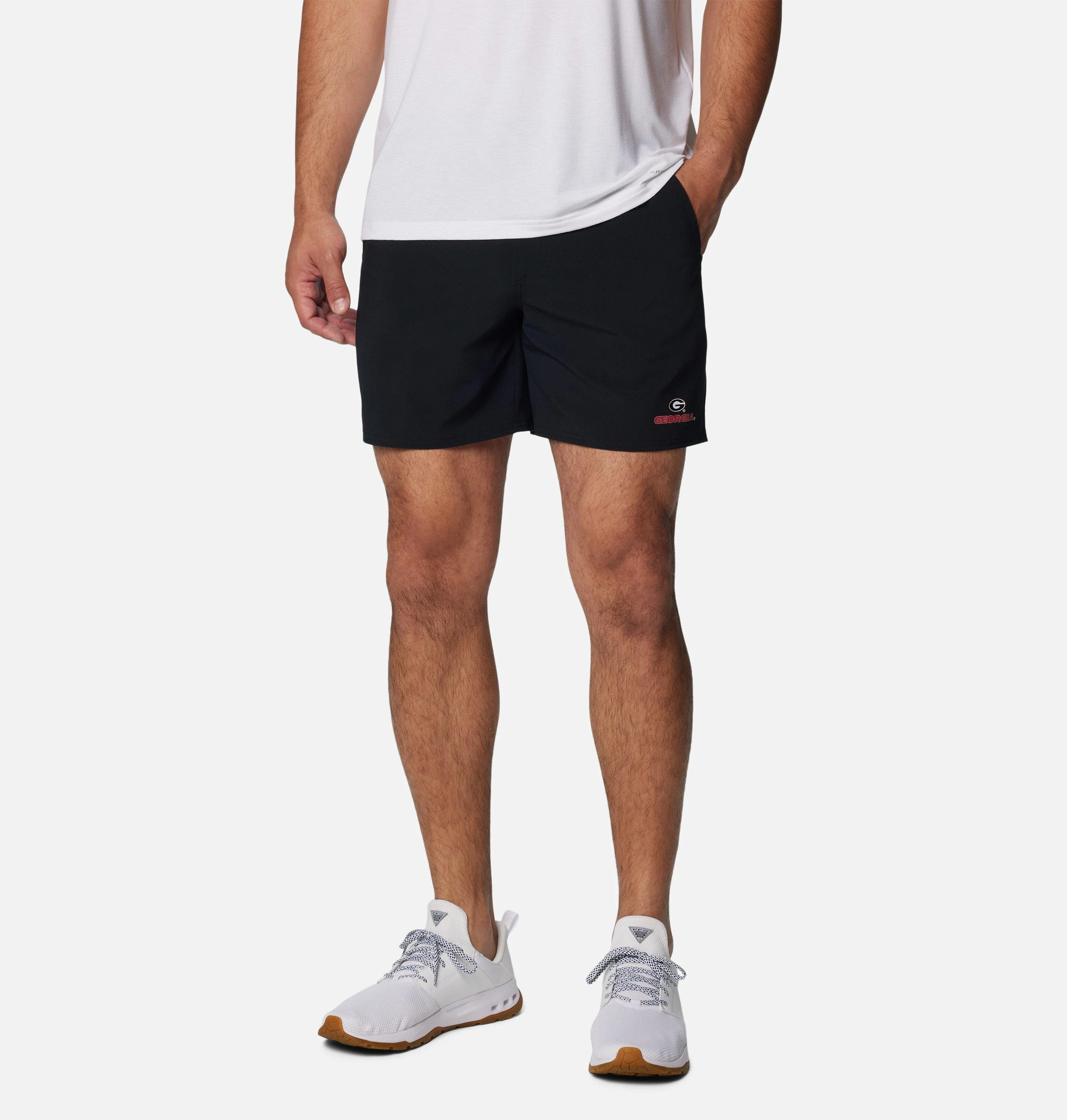 Men's Collegiate PFG Terminal Roamer Stretch Shorts - Georgia - 1