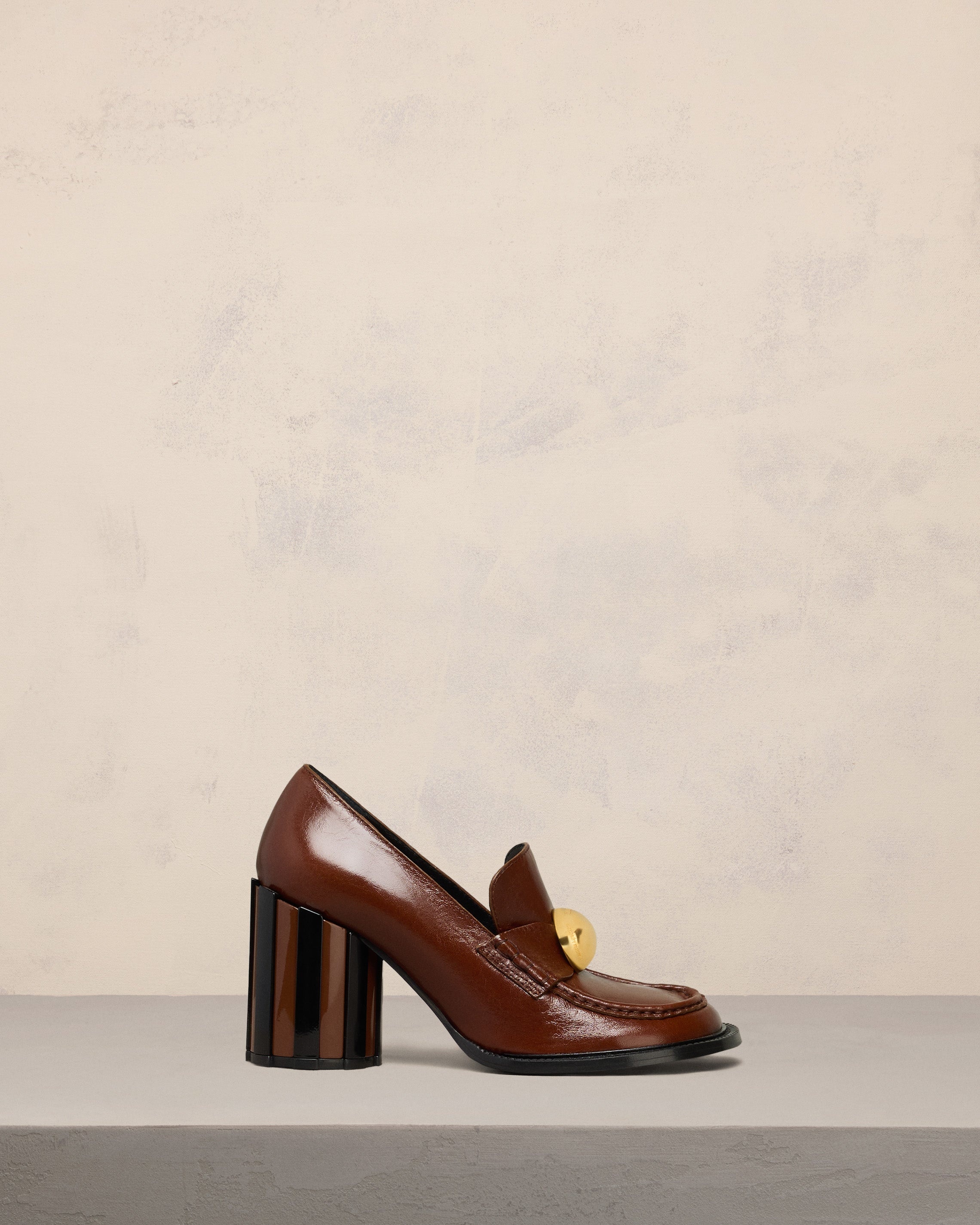 ANATOMICAL TOE LOAFERS WITH HEEL - 1