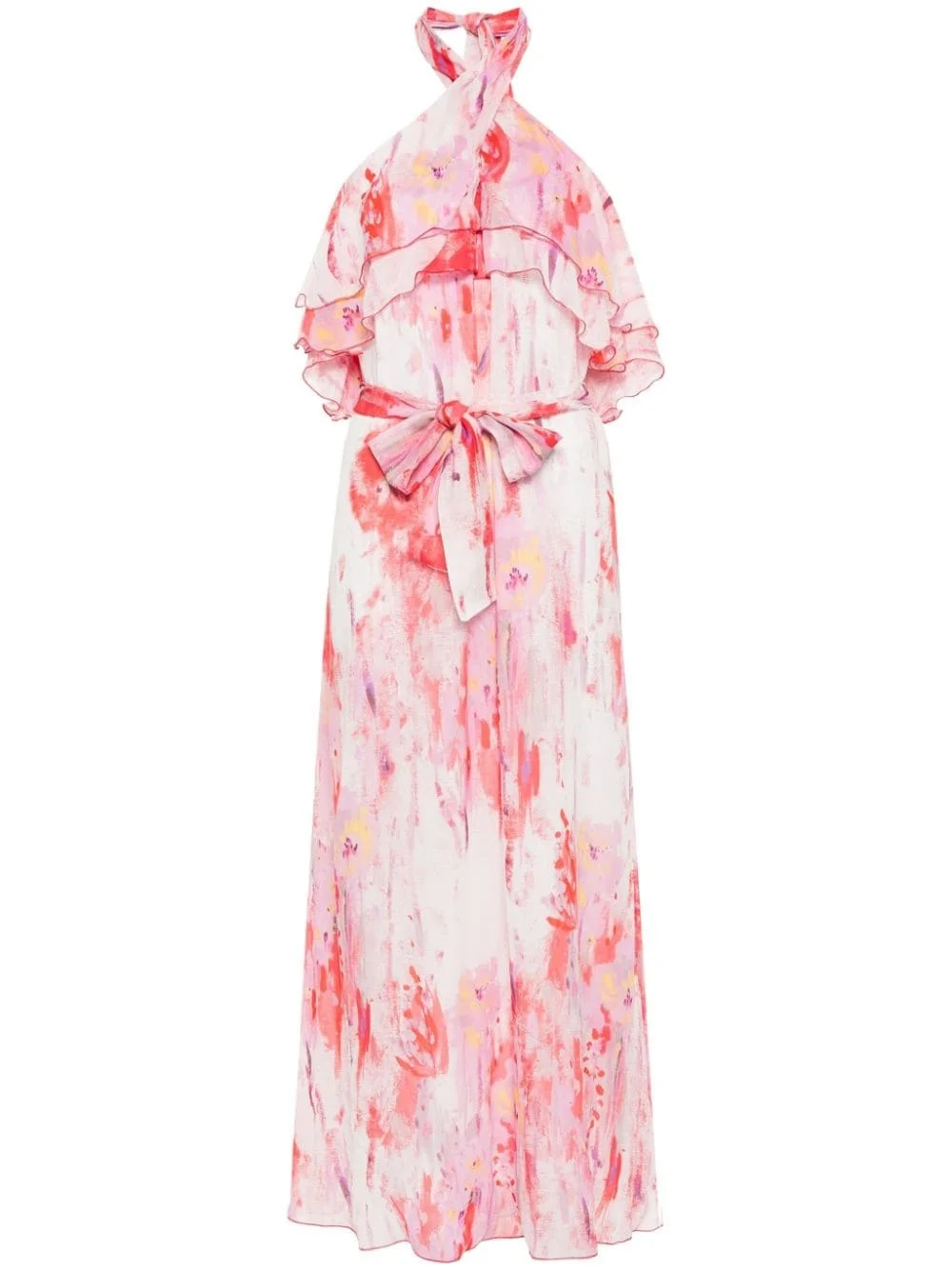 abstract-print maxi dress - 1