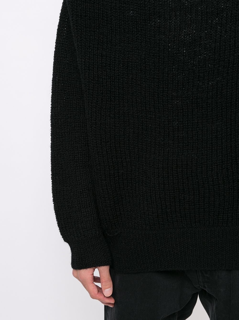 boat neck ribbed jumper - 5