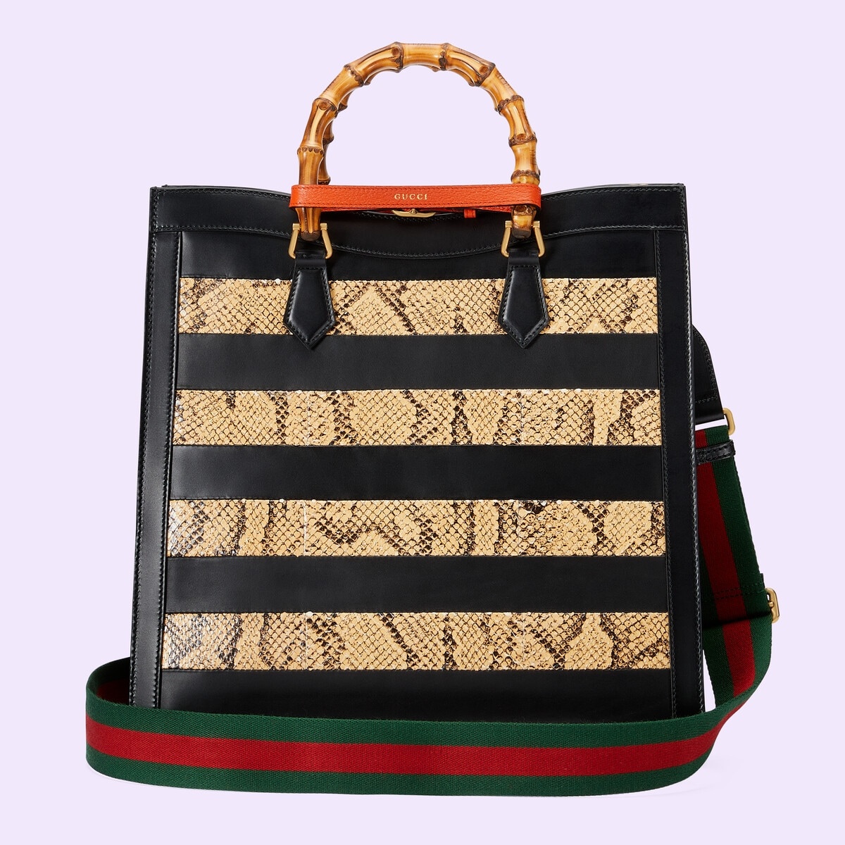 Gucci Diana large python tote - 6