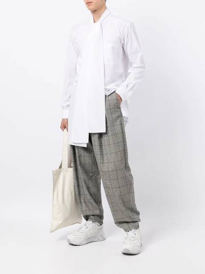 Comme des Garçons Homme Plus draped neck-tie shirt outlook