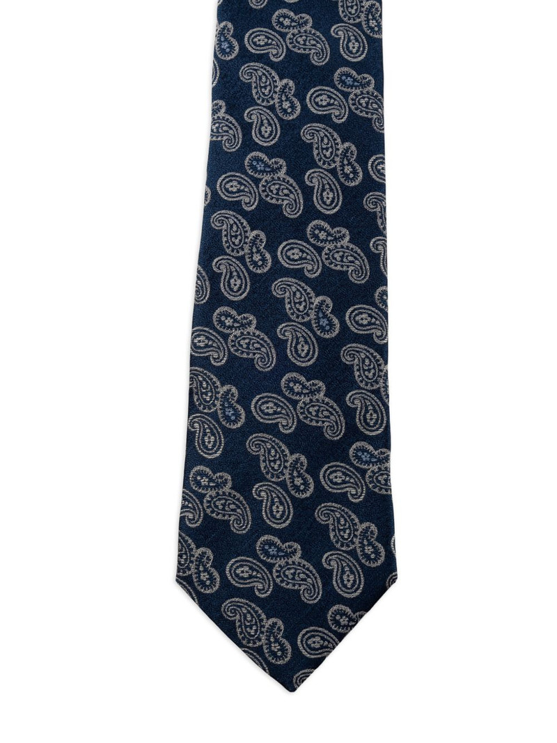 paisley-pattern silk tie 3