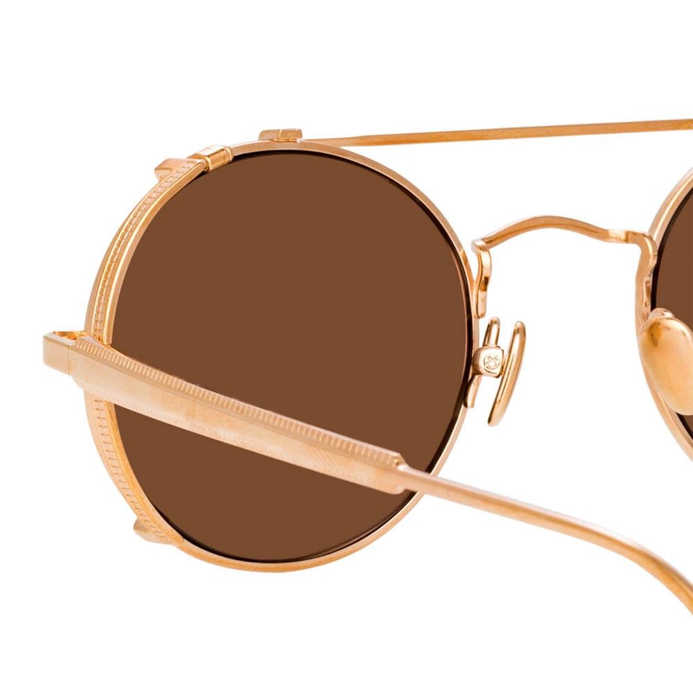 JIMI OVAL SUNGLASSES IN ROSE GOLD - 5