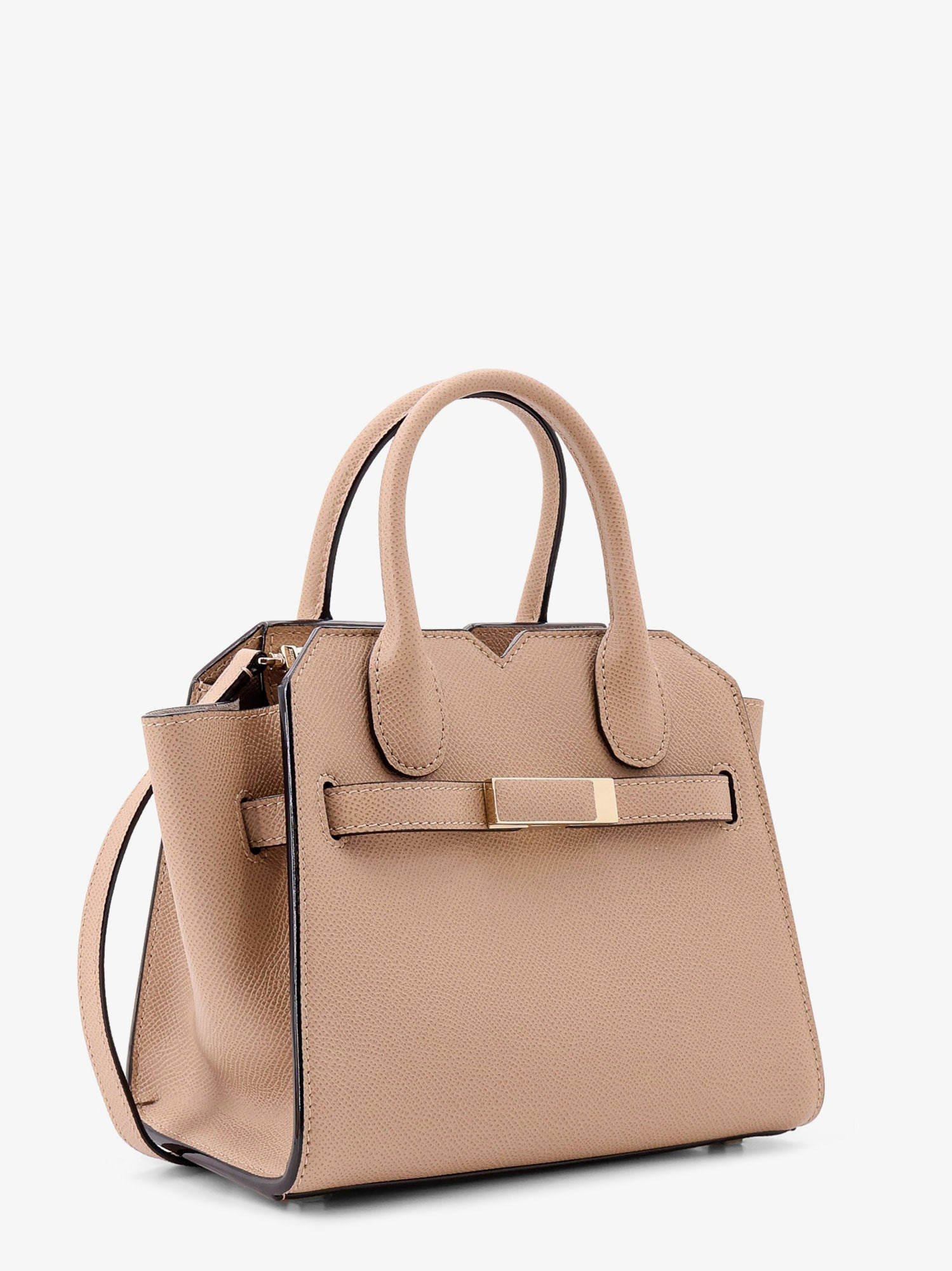 Valextra Women Leather Handbag With Frontal Walker And Strap - 3