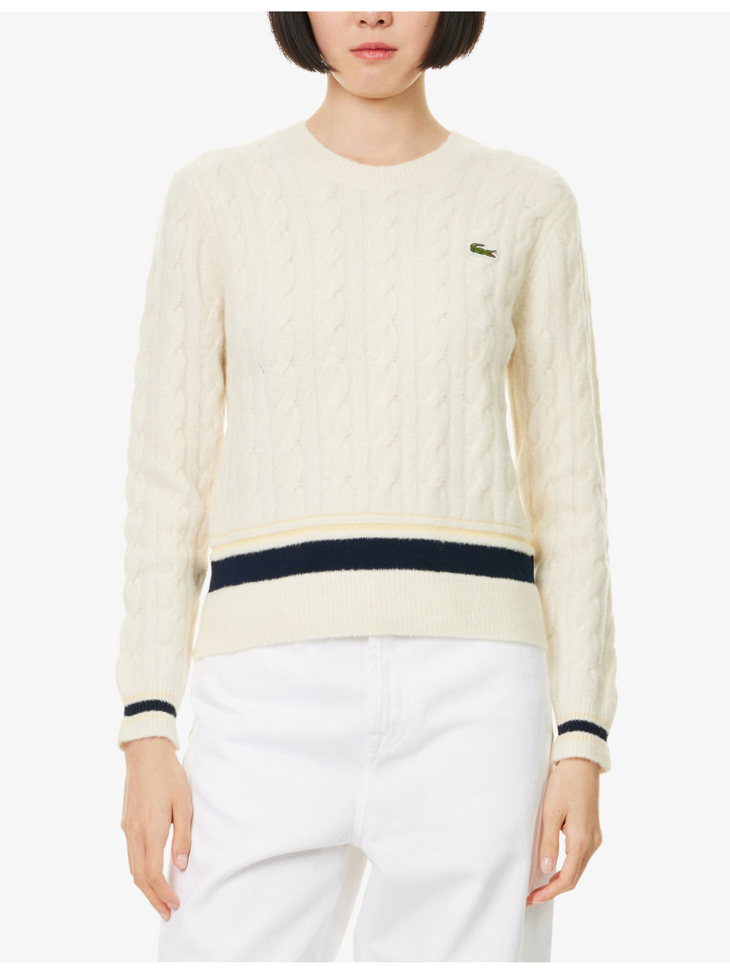 Cricket Cable-Knit Stretch-Wool Blend Jumper - 3