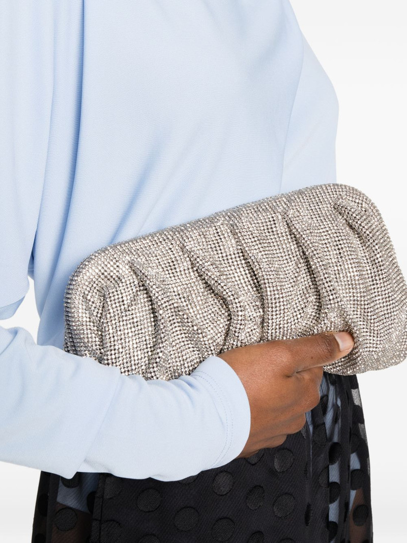BENEDETTA BRUZZICHES crystal-embellished clutch bag outlook