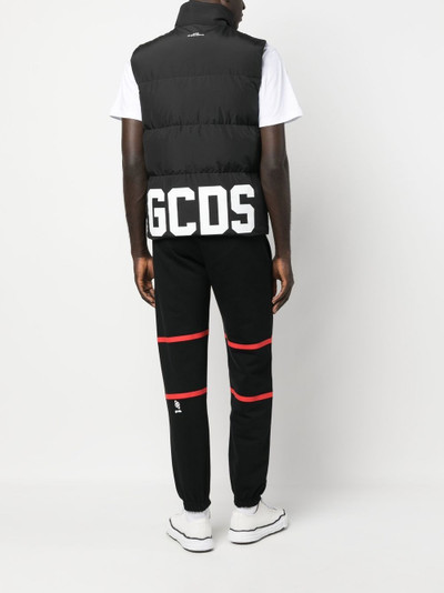 GCDS striped cotton track pants outlook