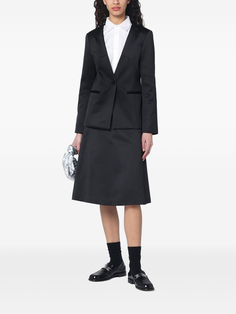 The . Garment single-breasted blazer outlook