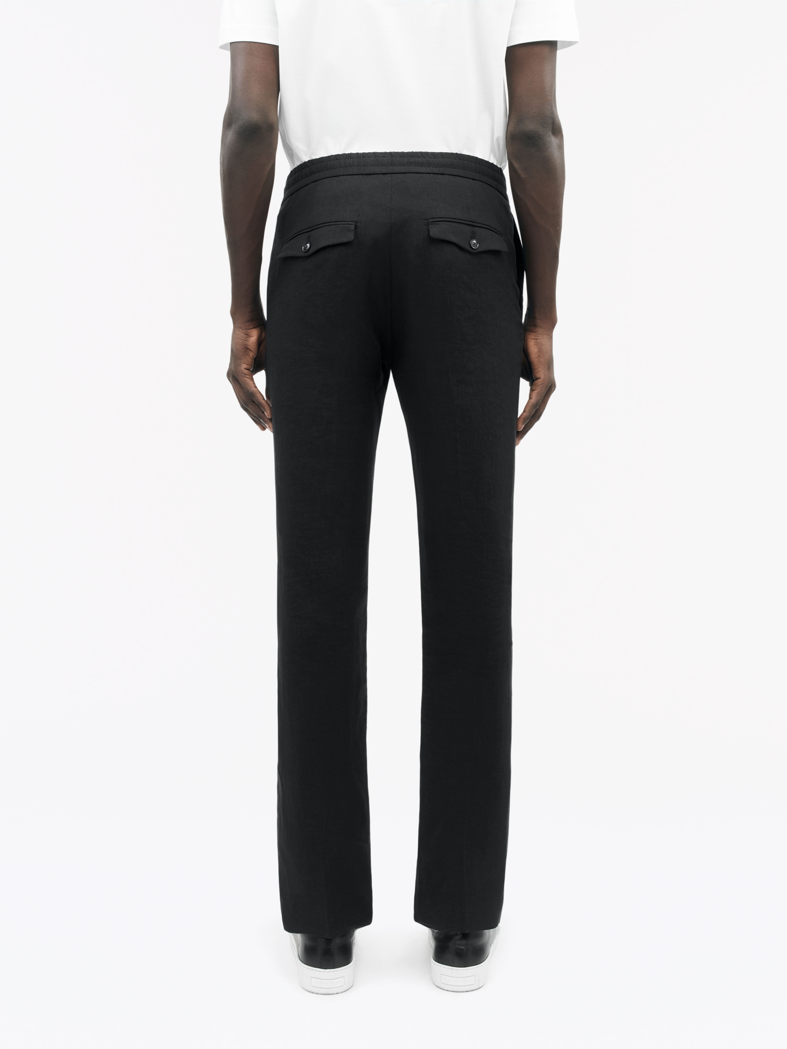 Tannen Linen Drawstring Chinos - 4