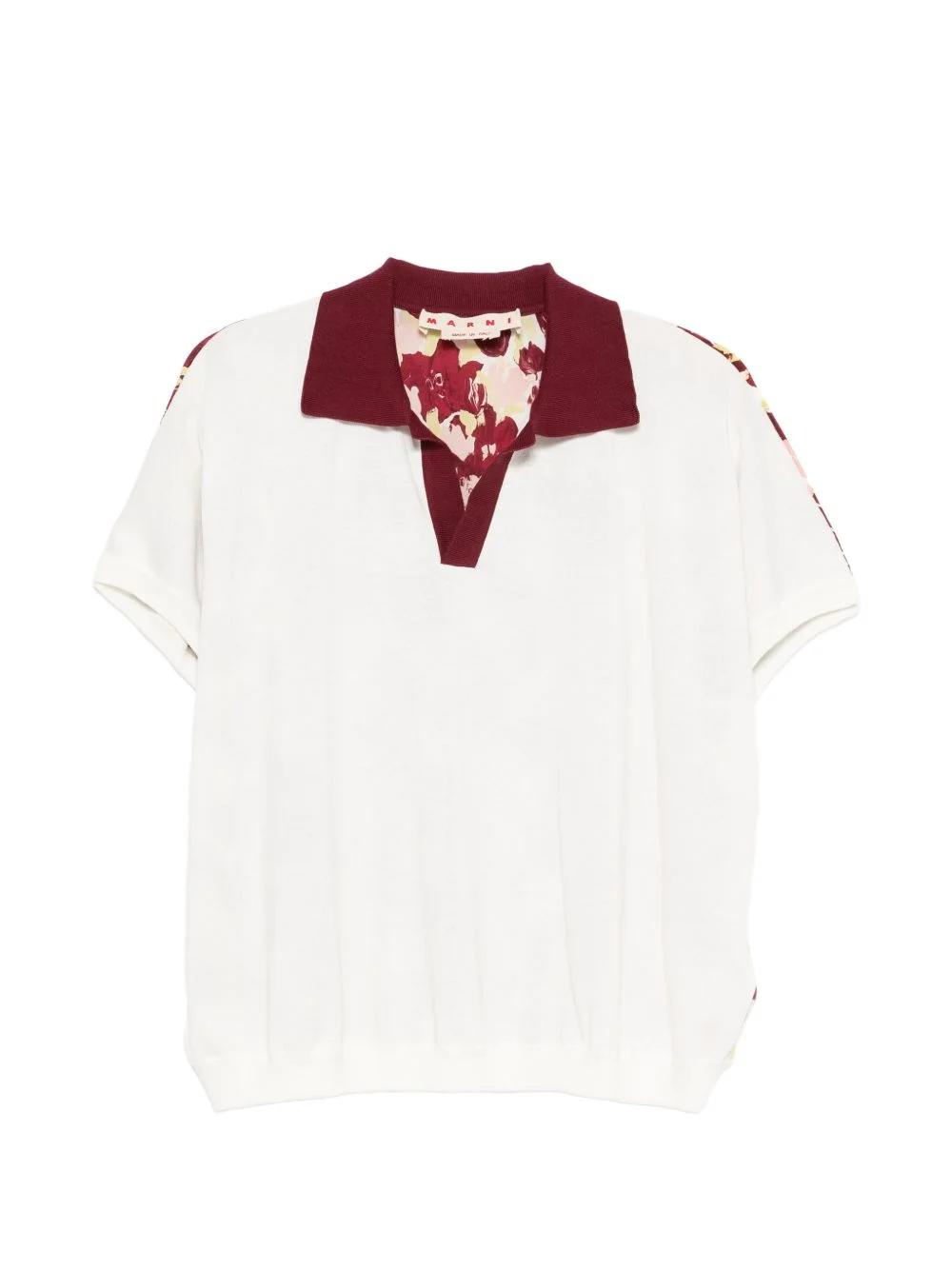 floral-print T-shirt - 1