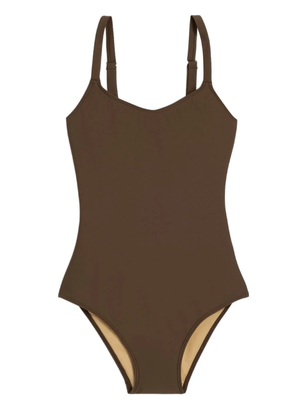 scoop-neck swimsuit - 1