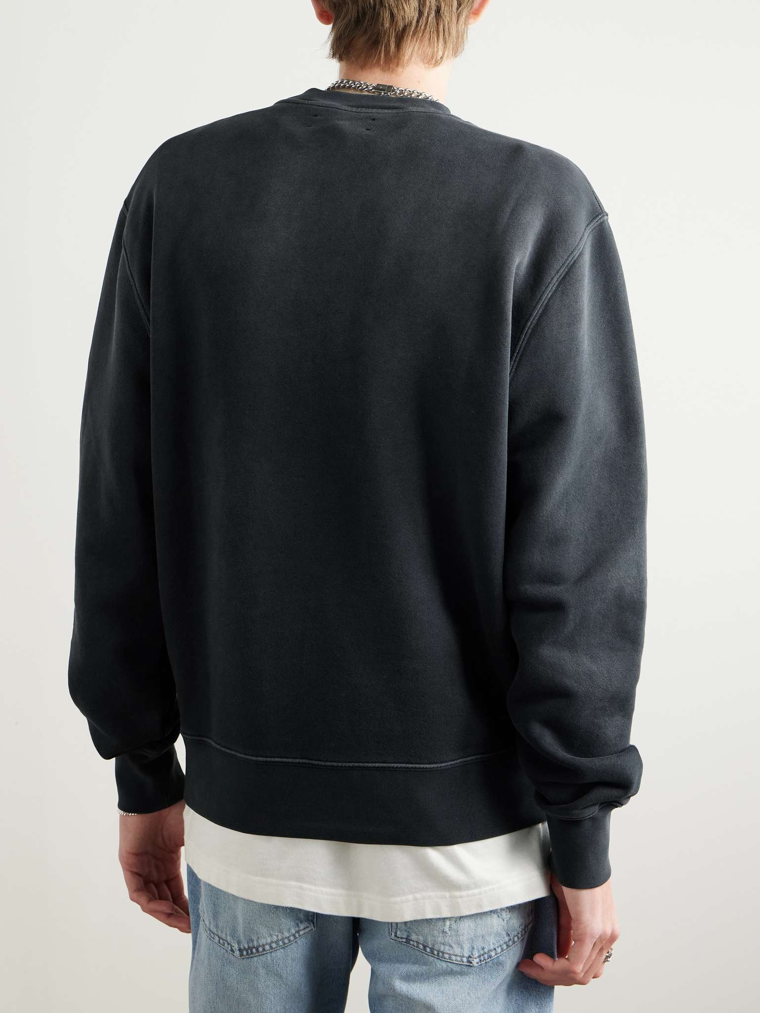 Music Record Logo-Print Cotton-Jersey Sweatshirt - 3