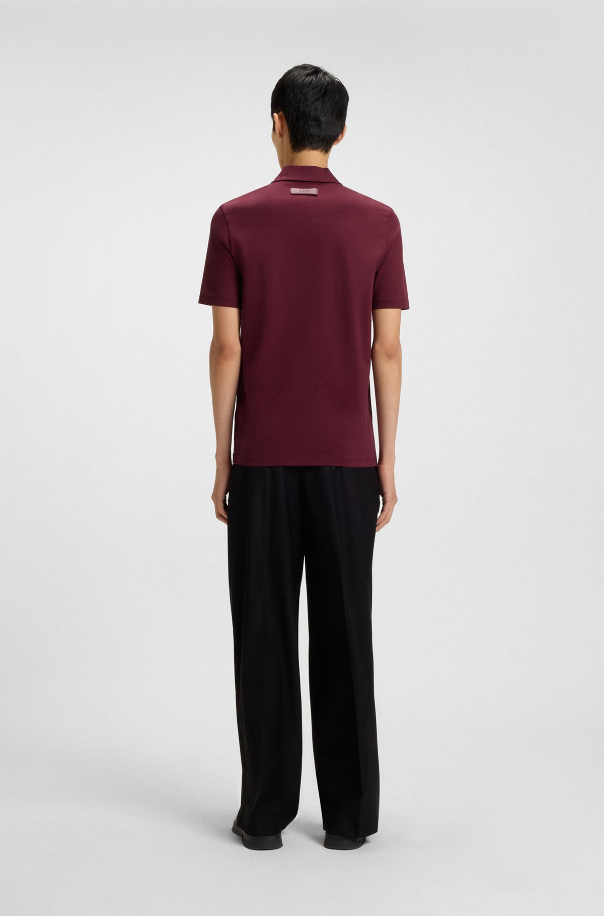 SLIM-FIT POLO SHIRT IN MERCERIZED COTTON - 5